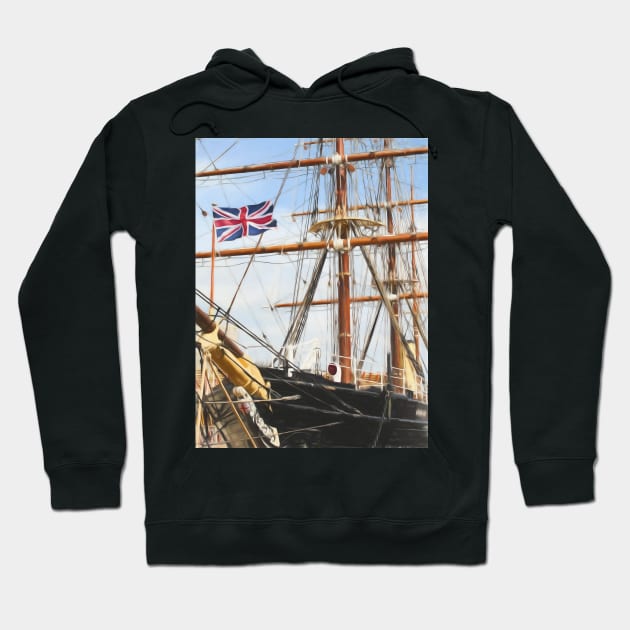 RRS Discovery , Dundee Hoodie by goldyart